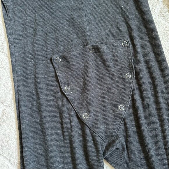 Victoria's Secret PINK | Silver Bling Long Johns Pajamas Bodysuit | Size Medium - Picture 5 of 10